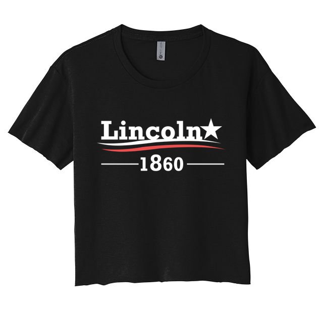 Abraham Lincoln Campaign Gift President Abe Funny Gift Crop Top