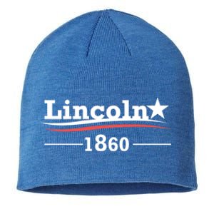 Abraham Lincoln Campaign Gift President Abe Funny Gift Sustainable Beanie