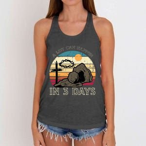 A Lot Can Happen In 3 Days Easter Religious Women's Knotted Racerback Tank