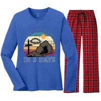 A Lot Can Happen In 3 Days Easter Religious Women's Long Sleeve Flannel Pajama Set 