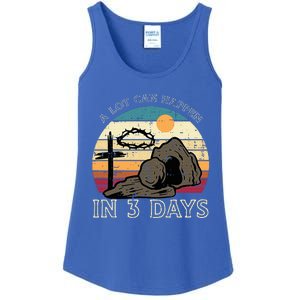 A Lot Can Happen In 3 Days Easter Religious Ladies Essential Tank