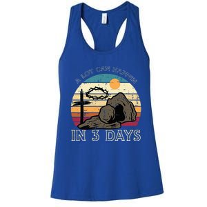 A Lot Can Happen In 3 Days Easter Religious Women's Racerback Tank