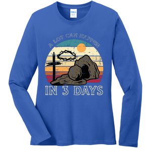 A Lot Can Happen In 3 Days Easter Religious Ladies Long Sleeve Shirt