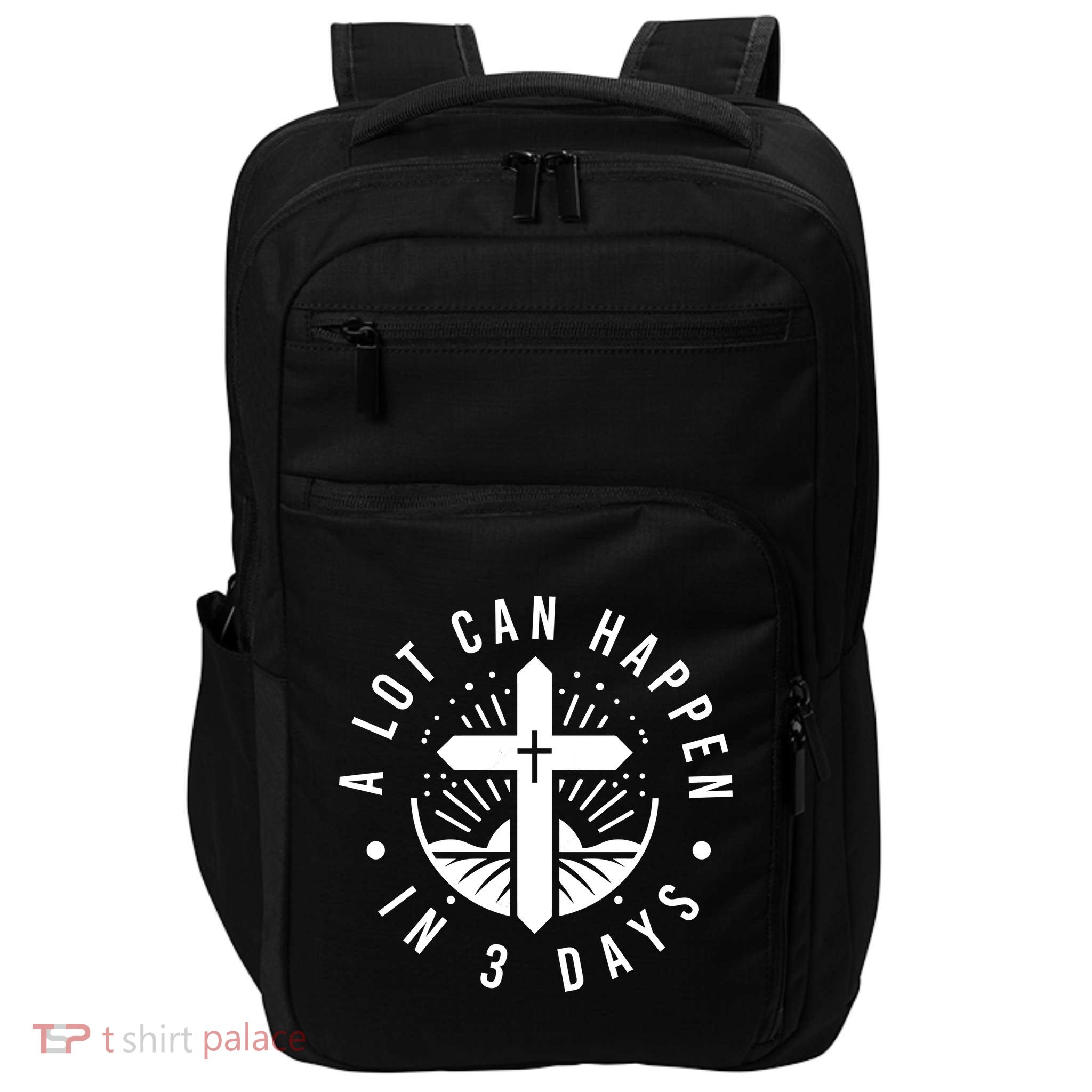 A Lot Can Happen In 3 Days – Christian Easter Resurrection Impact Tech Backpack