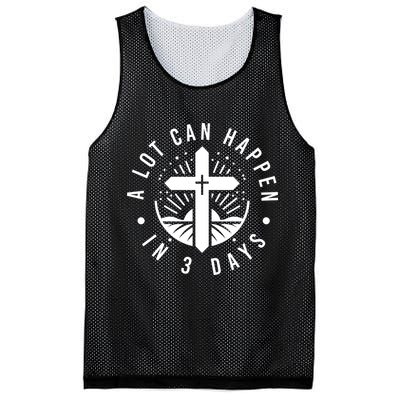 A Lot Can Happen In 3 Days – Christian Easter Resurrection Mesh Reversible Basketball Jersey Tank