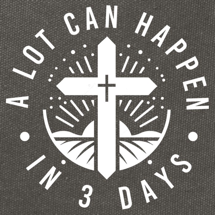A Lot Can Happen In 3 Days – Christian Easter Resurrection Cotton Canvas Backpack