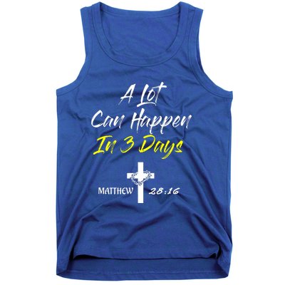 A Lot Can Happen In 3 Days Christian Easter Good Friday Gift Tank Top