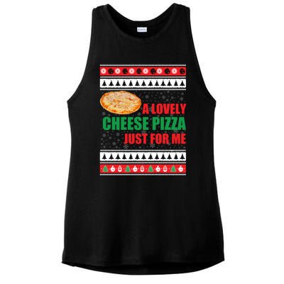 A Lovely Cheese Pizza Just For Kevin Funny Alone Home Gift Ladies PosiCharge Tri-Blend Wicking Tank