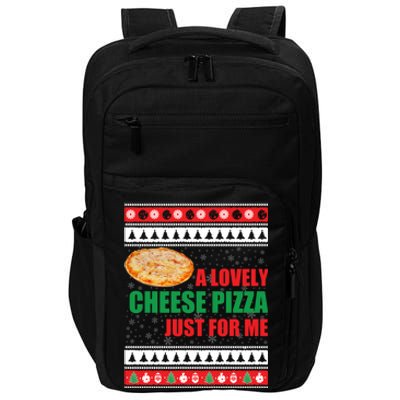 A Lovely Cheese Pizza Just For Kevin Funny Alone Home Gift Impact Tech Backpack