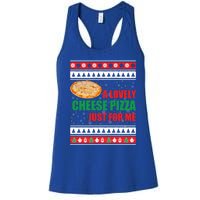 A Lovely Cheese Pizza Just For Kevin Funny Alone Home Gift Women's Racerback Tank