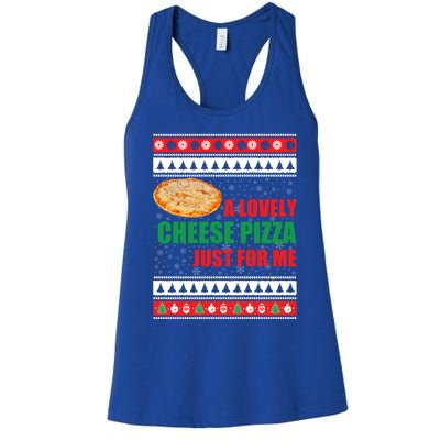 A Lovely Cheese Pizza Just For Kevin Funny Alone Home Gift Women's Racerback Tank