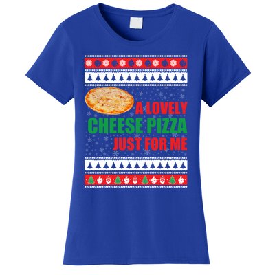 A Lovely Cheese Pizza Just For Kevin Funny Alone Home Gift Women's T-Shirt