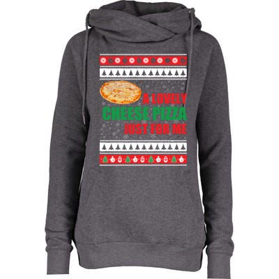 A Lovely Cheese Pizza Just For Kevin Funny Alone Home Gift Womens Funnel Neck Pullover Hood