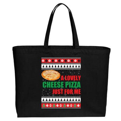 A Lovely Cheese Pizza Just For Kevin Funny Alone Home Gift Cotton Canvas Jumbo Tote