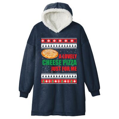 A Lovely Cheese Pizza Just For Kevin Funny Alone Home Gift Hooded Wearable Blanket