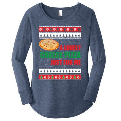 A Lovely Cheese Pizza Just For Kevin Funny Alone Home Gift Women's Perfect Tri Tunic Long Sleeve Shirt