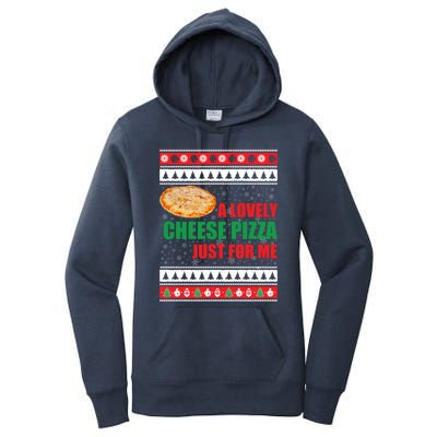 A Lovely Cheese Pizza Just For Kevin Funny Alone Home Gift Women's Pullover Hoodie