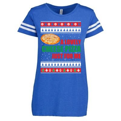 A Lovely Cheese Pizza Just For Kevin Funny Alone Home Gift Enza Ladies Jersey Football T-Shirt