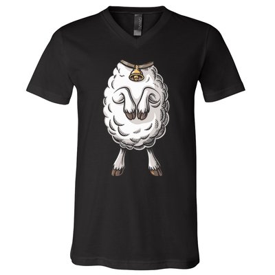 Adult Lamb Costume V-Neck T-Shirt