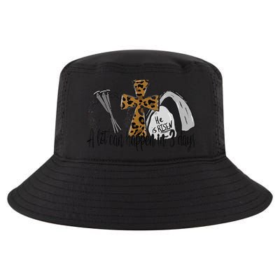 A Lot Can Happen In 3 Days Jesus Easter Leopard Christian Cool Comfort Performance Bucket Hat