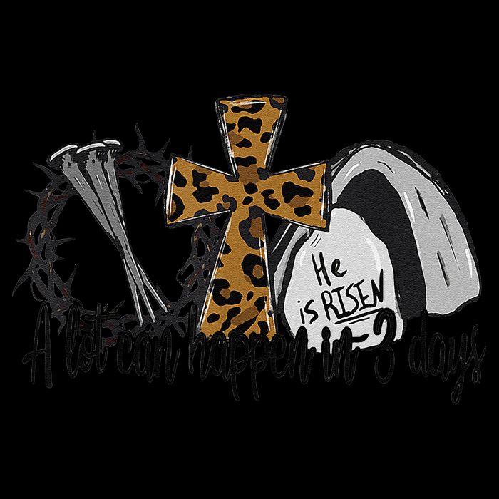 A Lot Can Happen In 3 Days Jesus Easter Leopard Christian Backpack