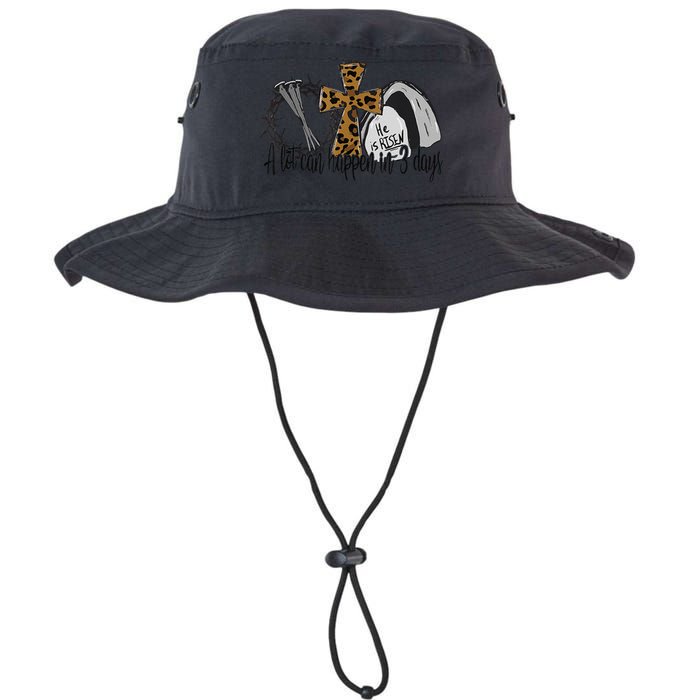 A Lot Can Happen In 3 Days Jesus Easter Leopard Christian Bucket Hat