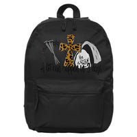 A Lot Can Happen In 3 Days Jesus Easter Leopard Christian 16 in Basic Backpack
