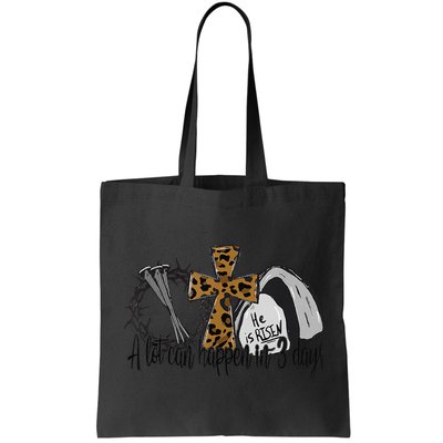 A Lot Can Happen In 3 Days Jesus Easter Leopard Christian Bag