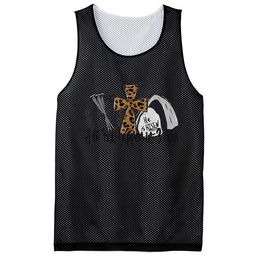 A Lot Can Happen In 3 Days Jesus Easter Leopard Christian Mesh Reversible Basketball Jersey Tank