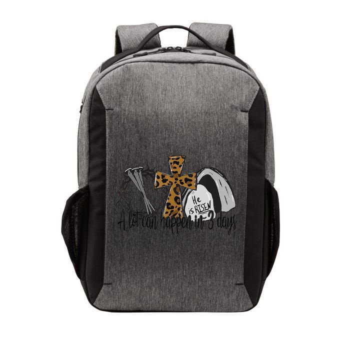 A Lot Can Happen In 3 Days Jesus Easter Leopard Christian Vector Backpack