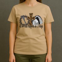 A Lot Can Happen In 3 Days Jesus Easter Leopard Christian T-Shirt