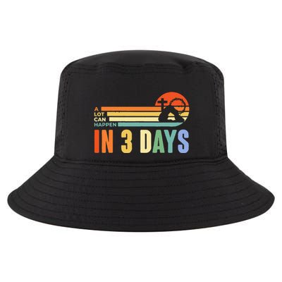 A Lot Can Happen In 3 Days Retro Vintage Sunset Cool Comfort Performance Bucket Hat