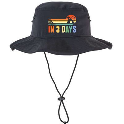 A Lot Can Happen In 3 Days Retro Vintage Sunset Bucket Hat
