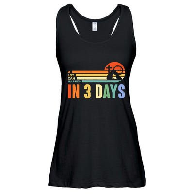 A Lot Can Happen In 3 Days Retro Vintage Sunset Ladies Essential Flowy Tank