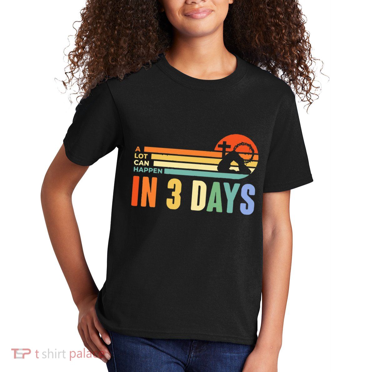 A Lot Can Happen In 3 Days Retro Vintage Sunset Kids T-Shirt