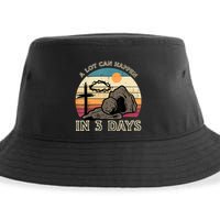 A Lot Can Happen In 3 Days Easter Religious Sustainable Bucket Hat