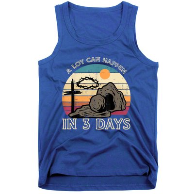 A Lot Can Happen In 3 Days Easter Religious Tank Top