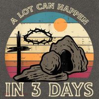 A Lot Can Happen In 3 Days Easter Religious Cotton Canvas Backpack
