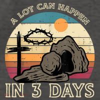 A Lot Can Happen In 3 Days Easter Religious Vector Backpack