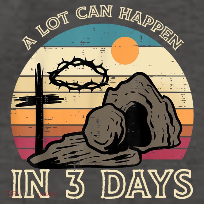 A Lot Can Happen In 3 Days Easter Religious Vector Backpack