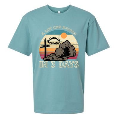 A Lot Can Happen In 3 Days Easter Religious Sueded Cloud Jersey T-Shirt