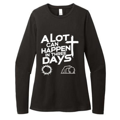 A Lot Can Happen In 3 Days Christian Easter Day Gift Womens CVC Long Sleeve Shirt