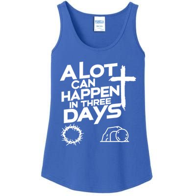 A Lot Can Happen In 3 Days Christian Easter Day Gift Ladies Essential Tank