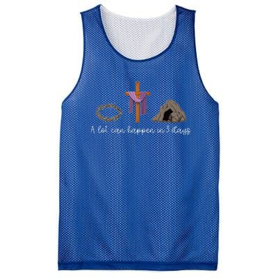 A Lot Can Happen In 3 Days For A Christian Easter Day Mesh Reversible Basketball Jersey Tank