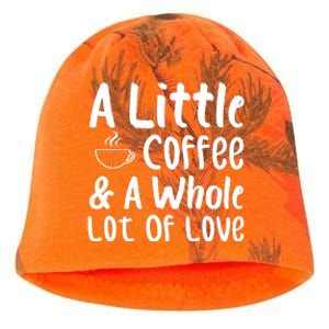 A Little Coffee And A Whole Lot Of Love Kati - Camo Knit Beanie