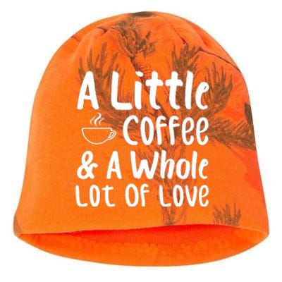 A Little Coffee And A Whole Lot Of Love Kati - Camo Knit Beanie