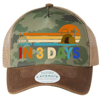 A Lot Can Happen In 3 Days Easter Jesus Legacy Tie Dye Trucker Hat
