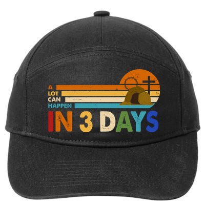 A Lot Can Happen In 3 Days Easter Jesus 7-Panel Snapback Hat