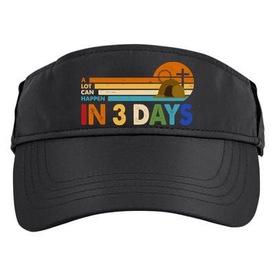 A Lot Can Happen In 3 Days Easter Jesus Adult Drive Performance Visor