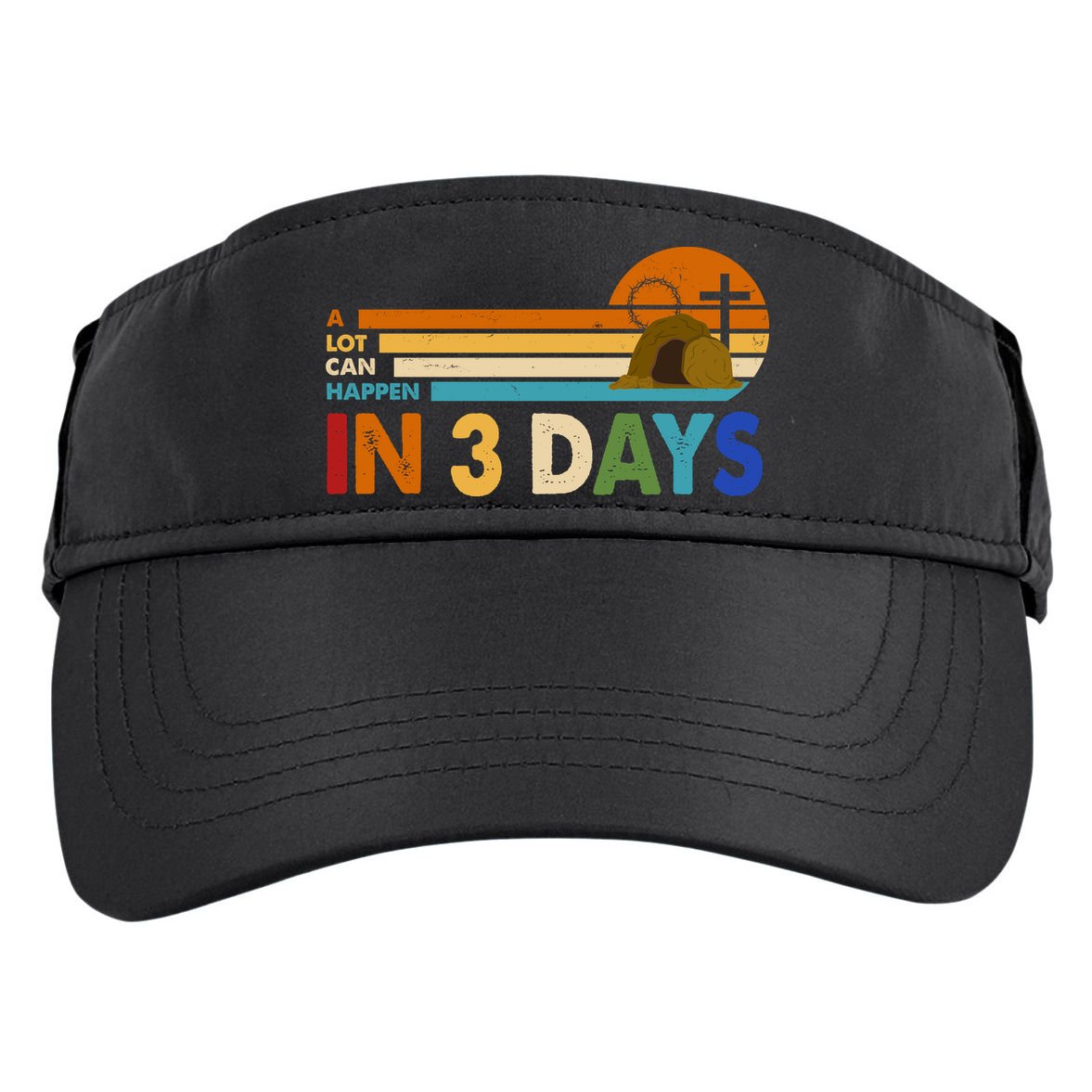 A Lot Can Happen In 3 Days Easter Jesus Adult Drive Performance Visor